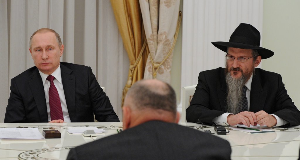 Vladimir Putin meets representatives of the European Jewish Congr./dpa