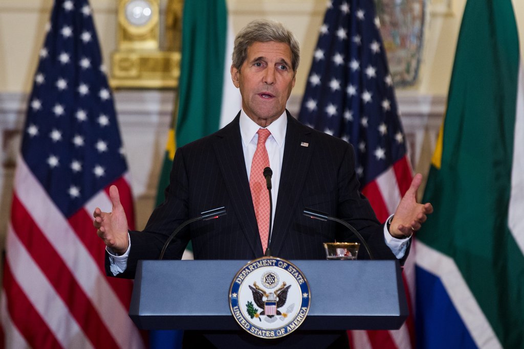 Archiv. Kerry Speaks on Migration Crisis at State Department / dpa