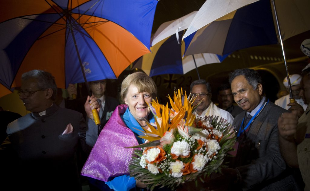 Merkel in Indien /Foto: Kay Nietfeld/dpa