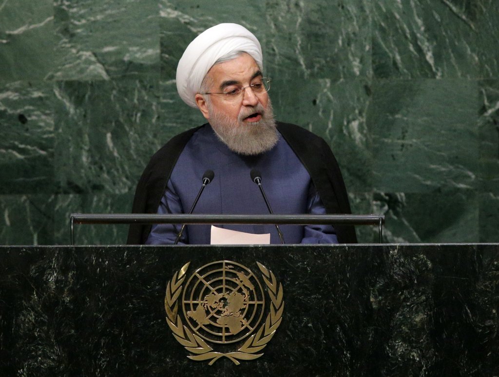 Hassan Rouhani vor der UN / dpa Archiv