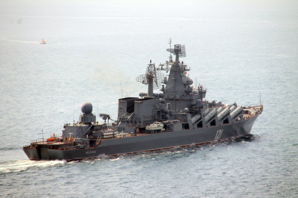 Lenkwaffenkreuzer "Moskwa"/dpa