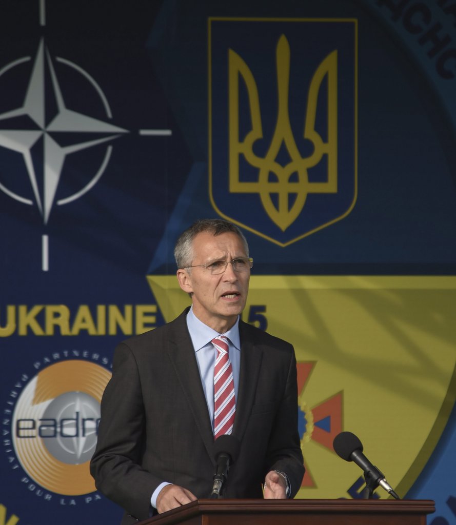 NATO General Secretary Jens Stoltenberg visits Ukraine / dpa