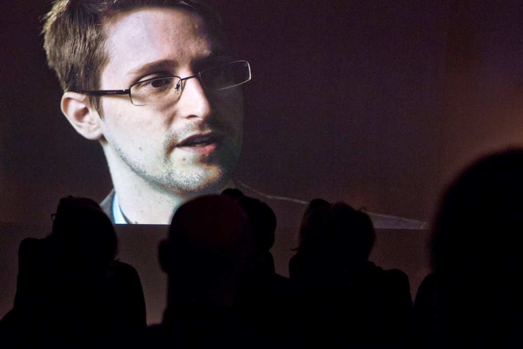 Edward Snowden. Foto: Christian Charisius/dpa