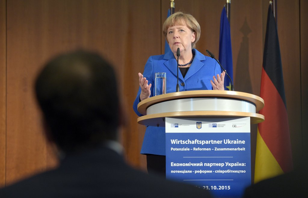 Ukrainischer Ministerpräsident Jazenjuk besucht Berlin/dpa
