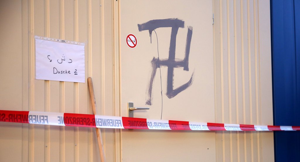 Anschlag auf Notunterkunft für Flüchtlinge in Riedlingen / dpa