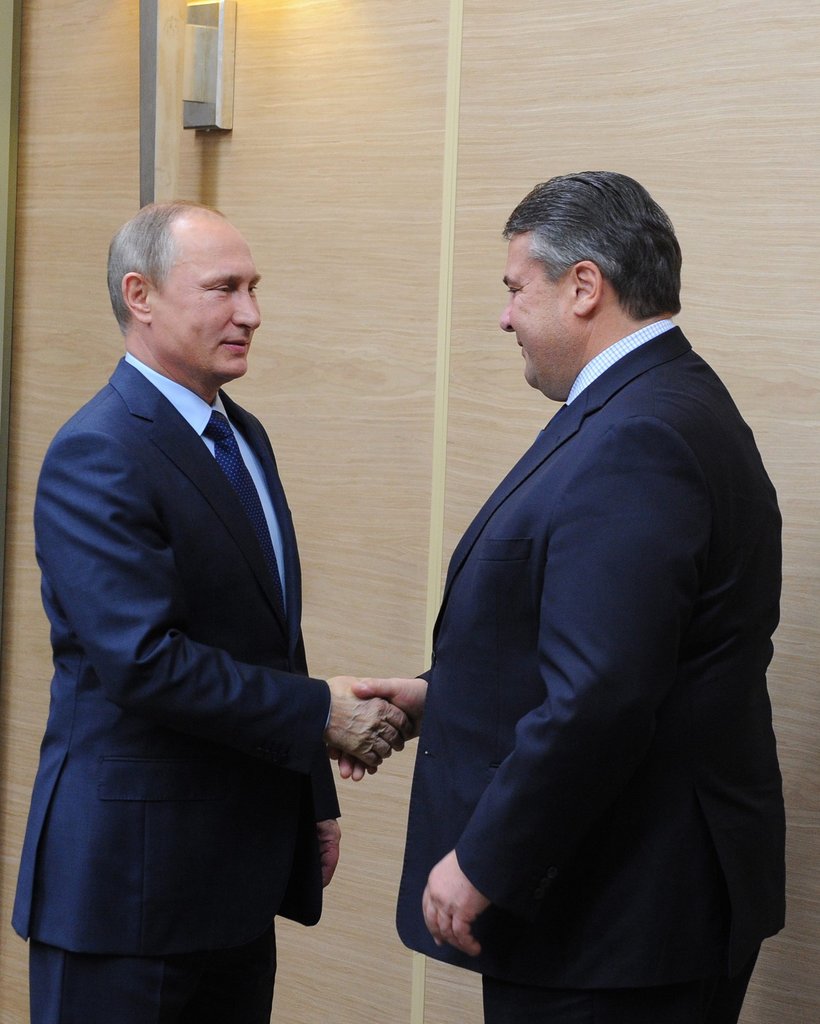 German Economy Minister Sigmar Gabriel visits Moscow/dpa