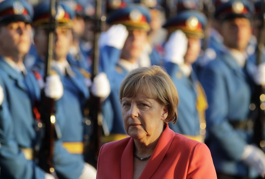 German Chancellor Angela Merkel visits Belgrade. Foto: ANDREJ CUKIC, dpa