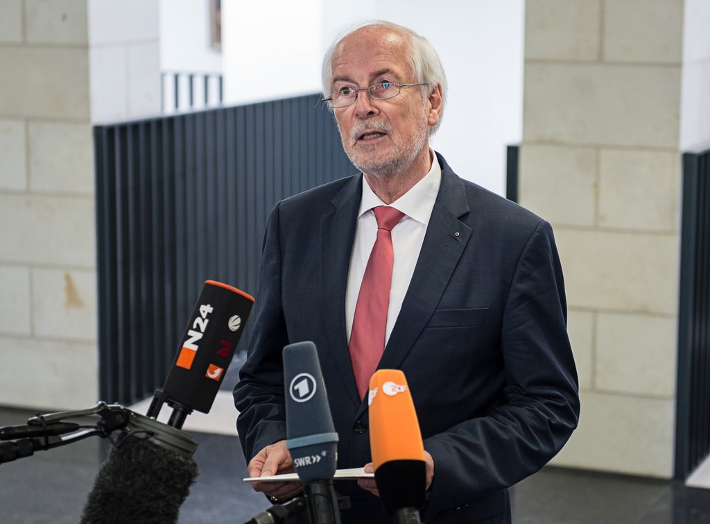 Statement Generalbundesanwalt Harald Range / Foto: Wolfram Kastl/dpa