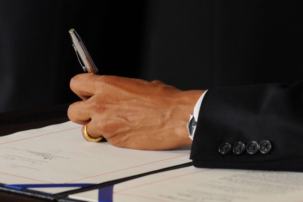 Linkshänder Barack Obama / dpa